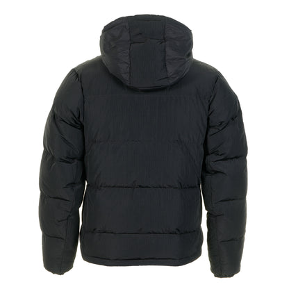 Down Puffer Hooded Jacket Black