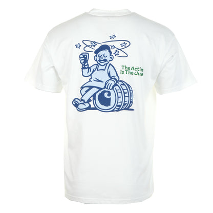 Short Sleeve Grape Picker T Shirt White
