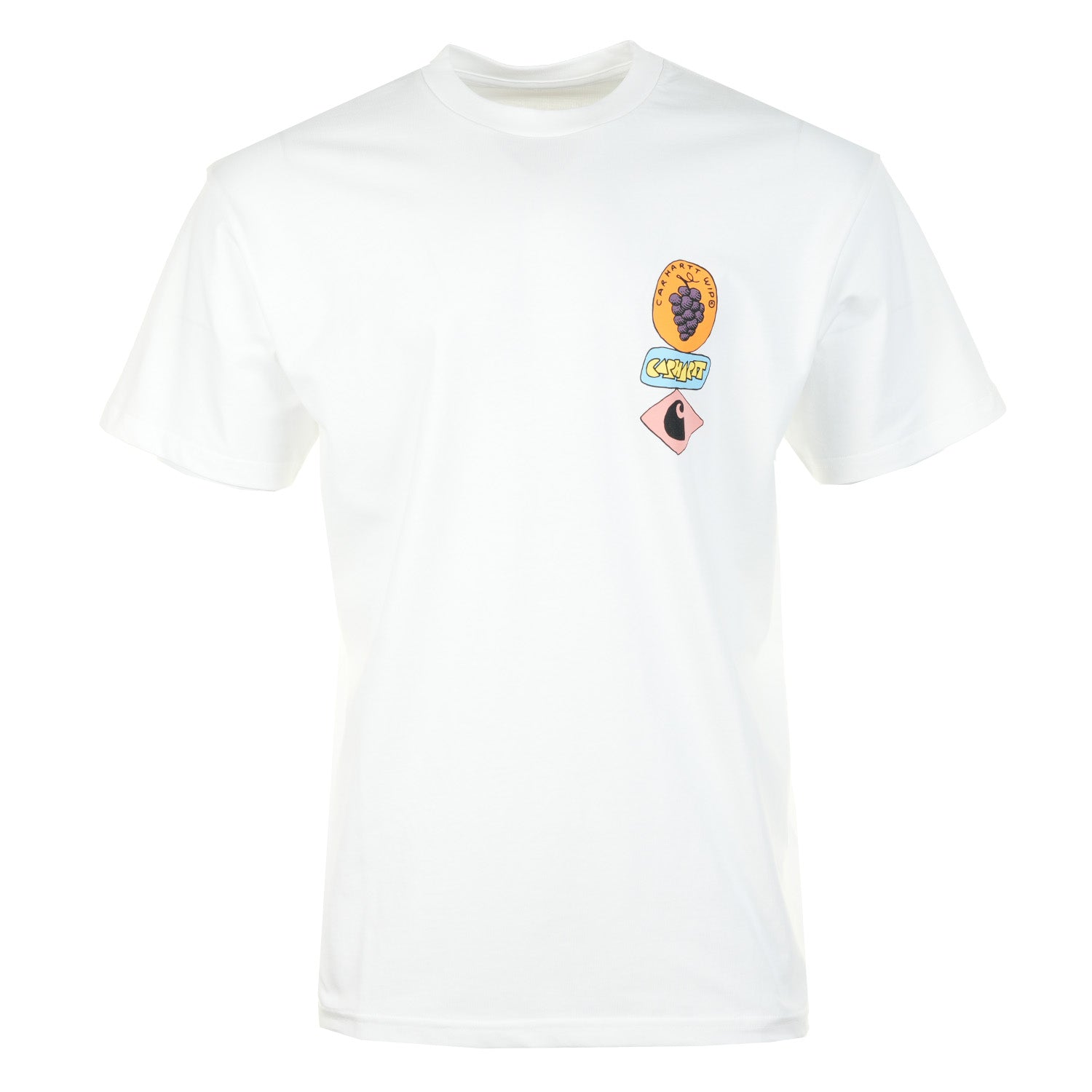 Short Sleeve Stacked Grapes T Shirt White
