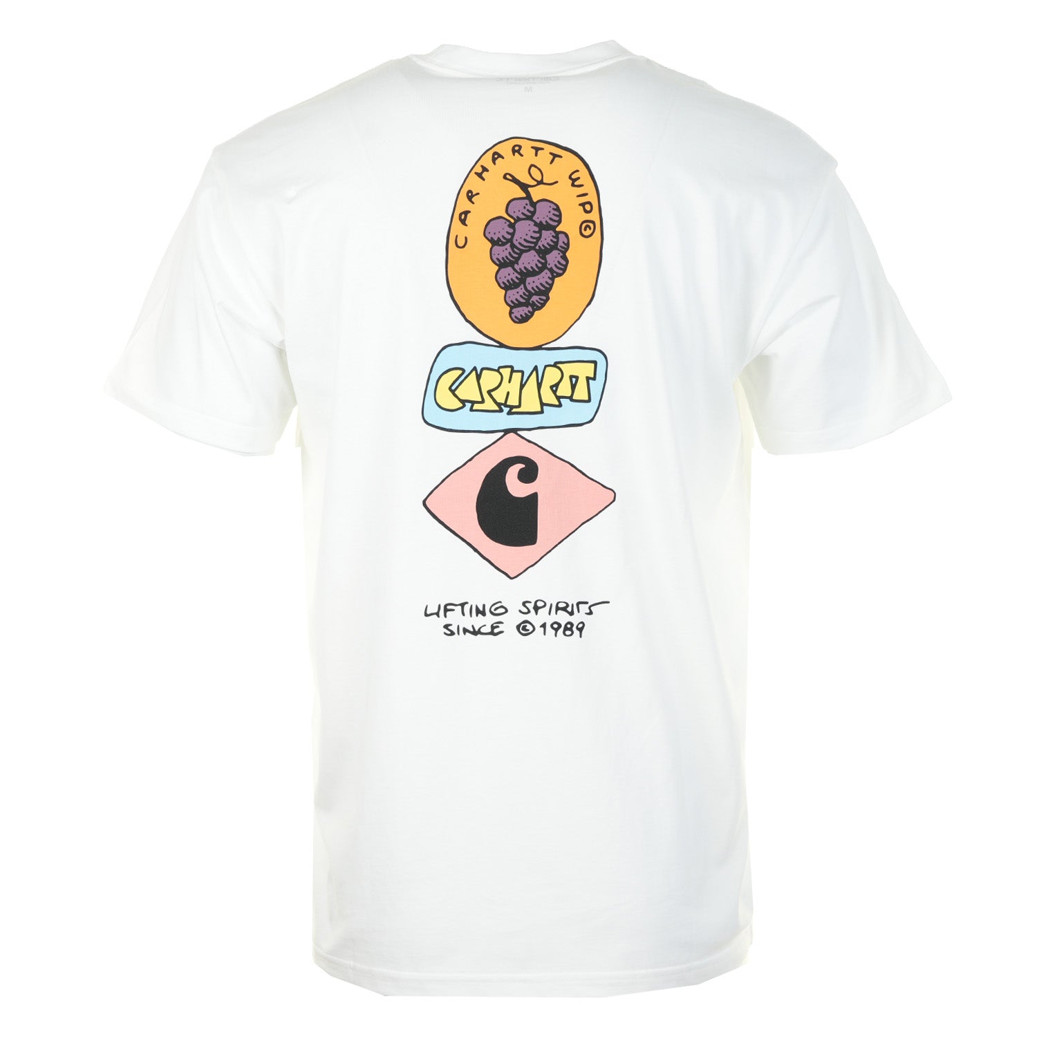 Short Sleeve Stacked Grapes T Shirt White