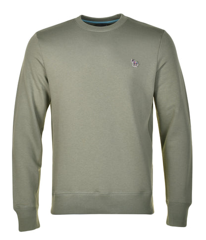 Zebra Crew Sweatshirt Green