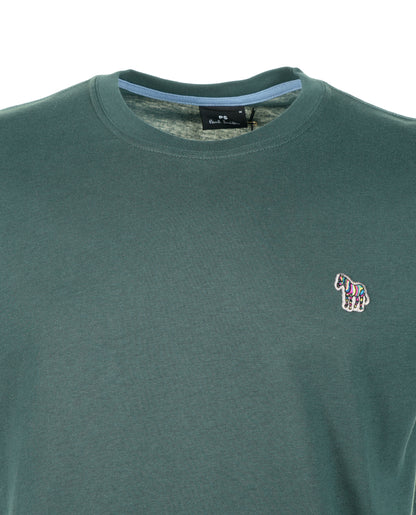Regular Fit Zebra T Shirt 37D Petrol Green