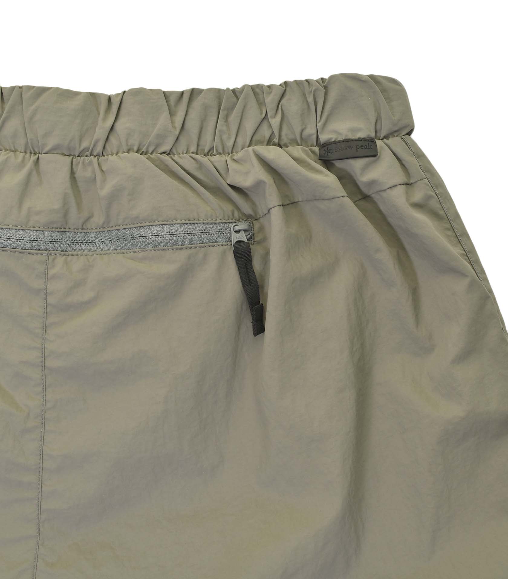 Nylon Tussah 2way Shorts Light Olive