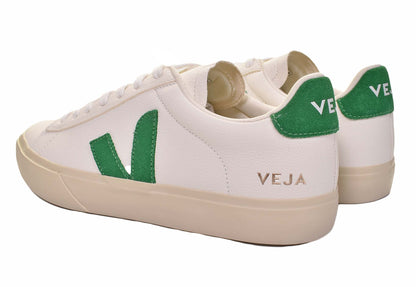Campo Chromefree Leather Trainers Extra White Emeraude