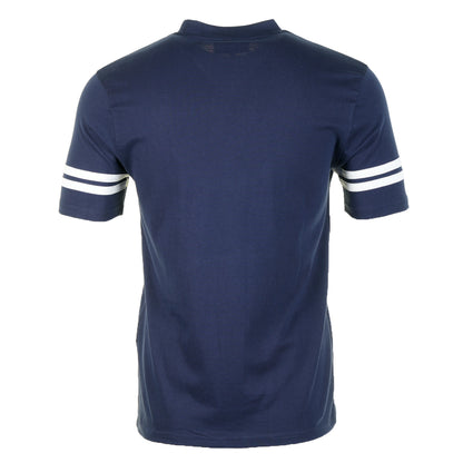 Grello Crew Neck T Shirt Maritime Blue / White