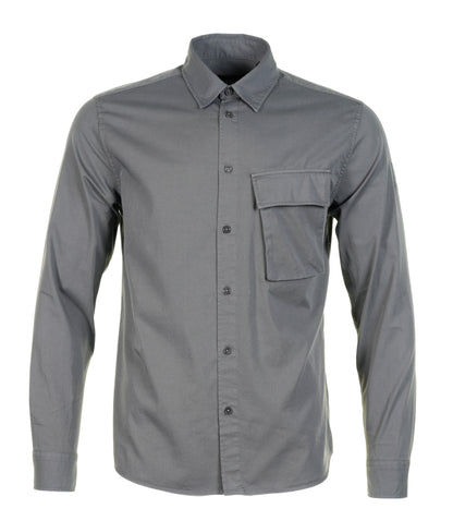 Long Sleeve Scale Shirt Tornado Grey