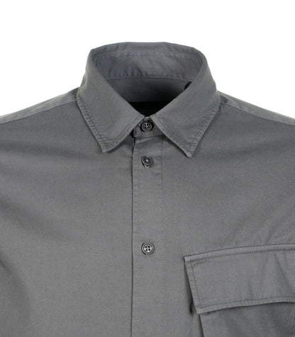 Long Sleeve Scale Shirt Tornado Grey