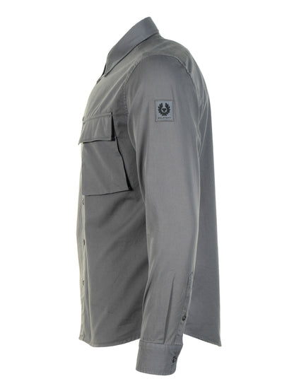 Long Sleeve Scale Shirt Tornado Grey