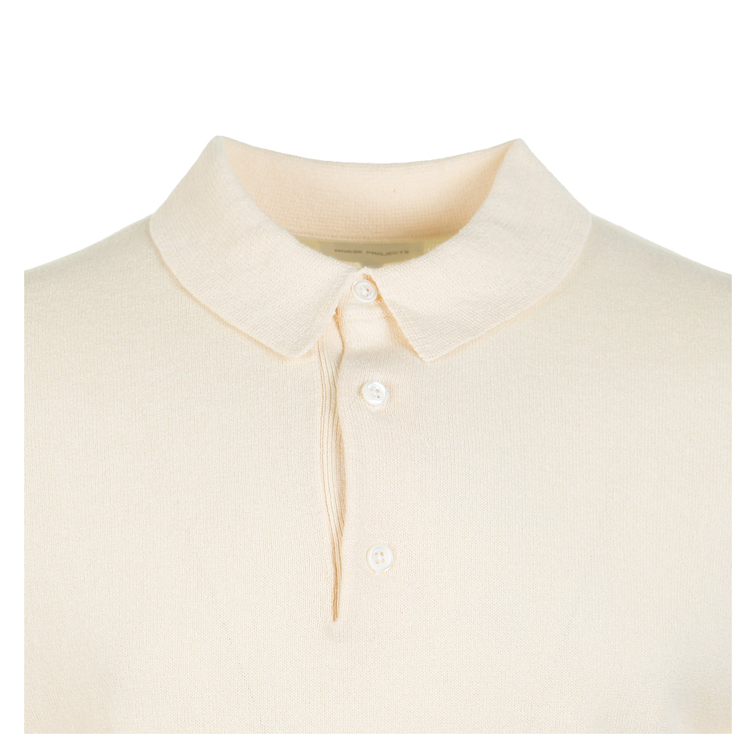 Gudme Cotton Paper Polo Natural Ecru