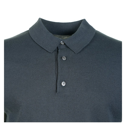Gudme Cotton Paper Polo Dark Navy Graphite