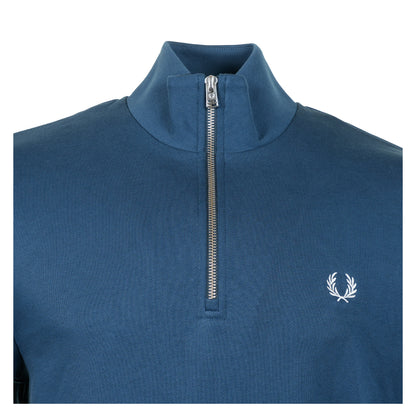 Half Zip Sweatshirt Mod Blue Slate
