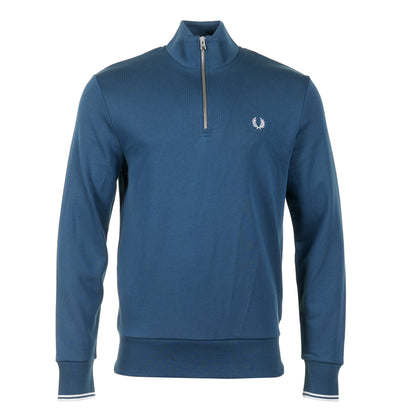 Half Zip Sweatshirt Mod Blue Slate
