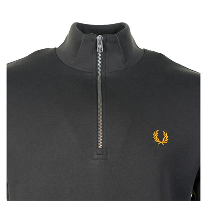 Half Zip Sweatshirt Anchor Grey / Golden Yellow