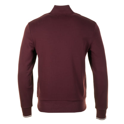 Half Zip Sweatshirt Oxblood / Ecru