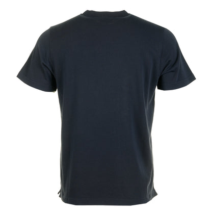 Hampshire Block Print Logo T Shirt Navy