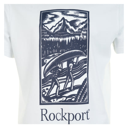 Hampshire Block Print Logo T Shirt White