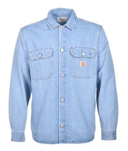 Harvey Denim Shirt Jacket Blue Stone Bleach