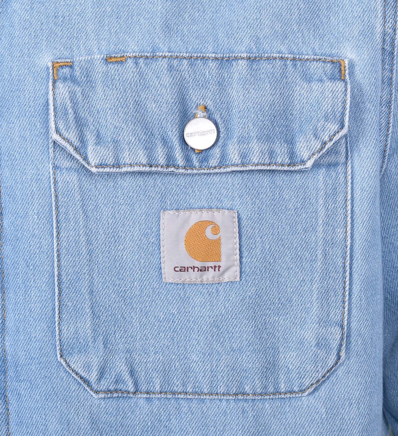 Harvey Denim Shirt Jacket Blue Stone Bleach