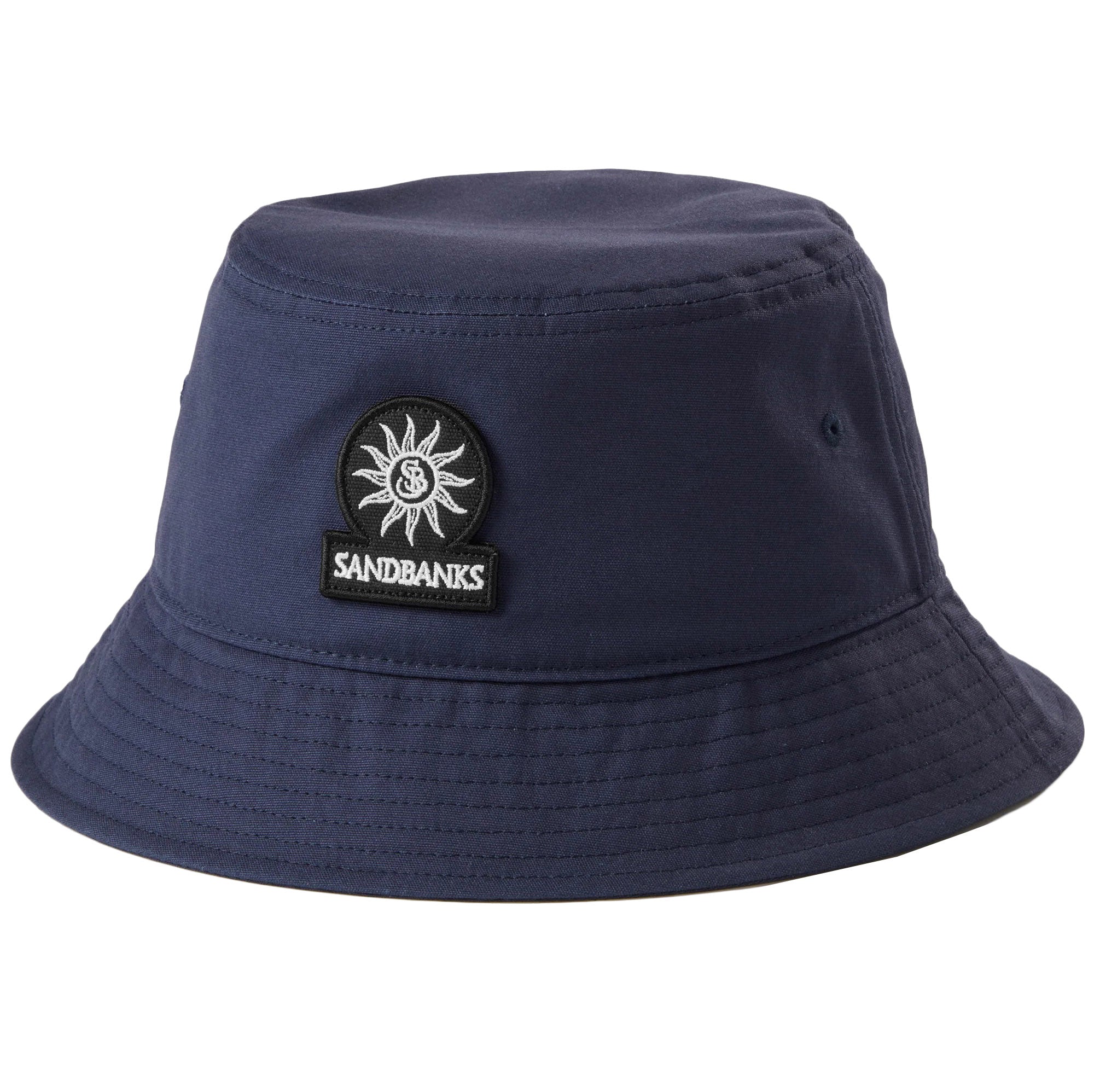 Sandbanks Badge Logo Bucket Hat Navy