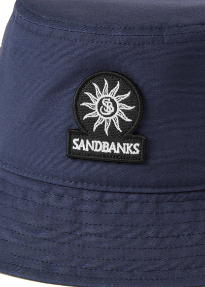 Sandbanks Badge Logo Bucket Hat Navy