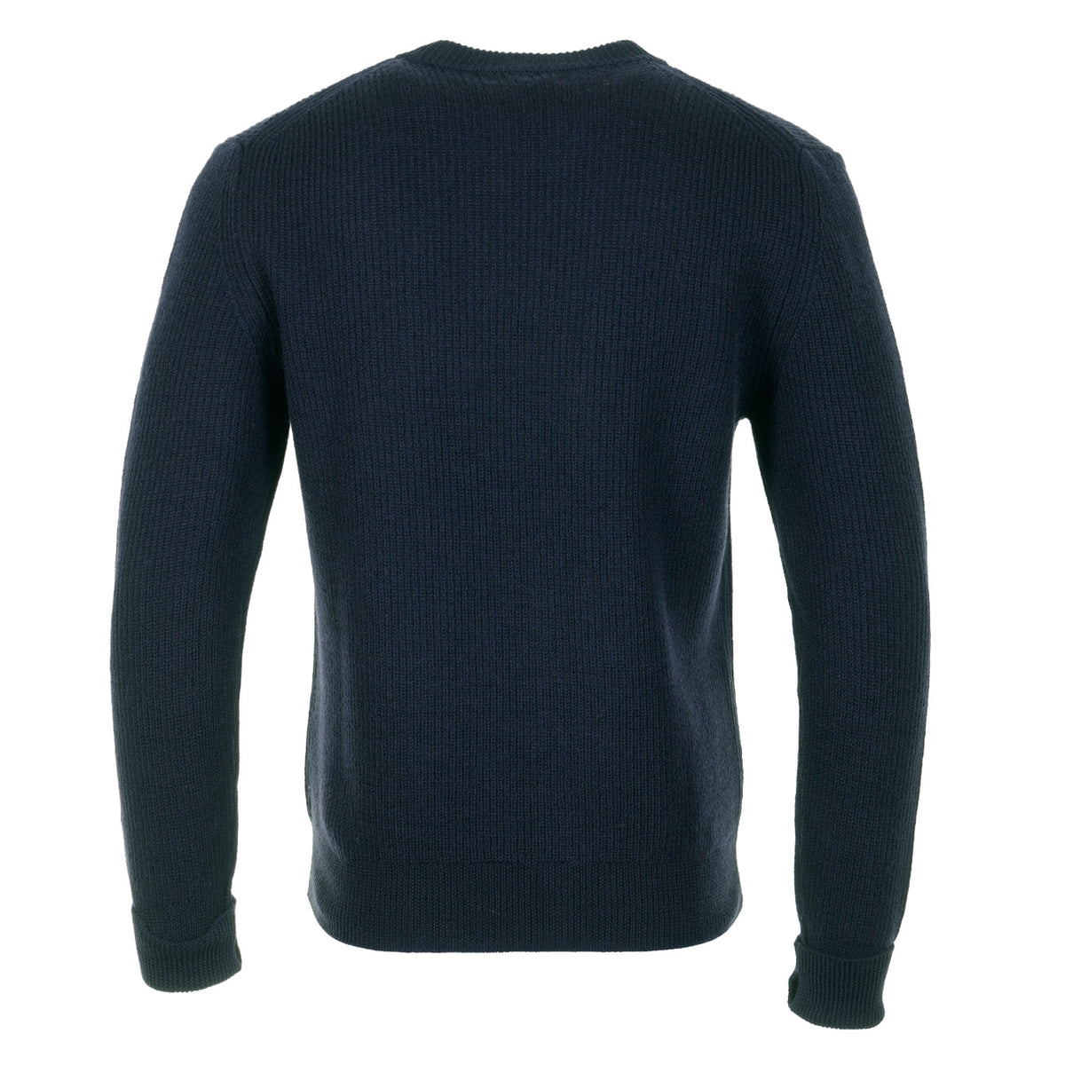 Henning Cotton Wool Ribbed Sweater Dark Navy