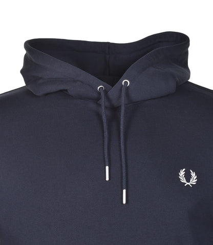Tipped Hooded Sweatshirt Navy