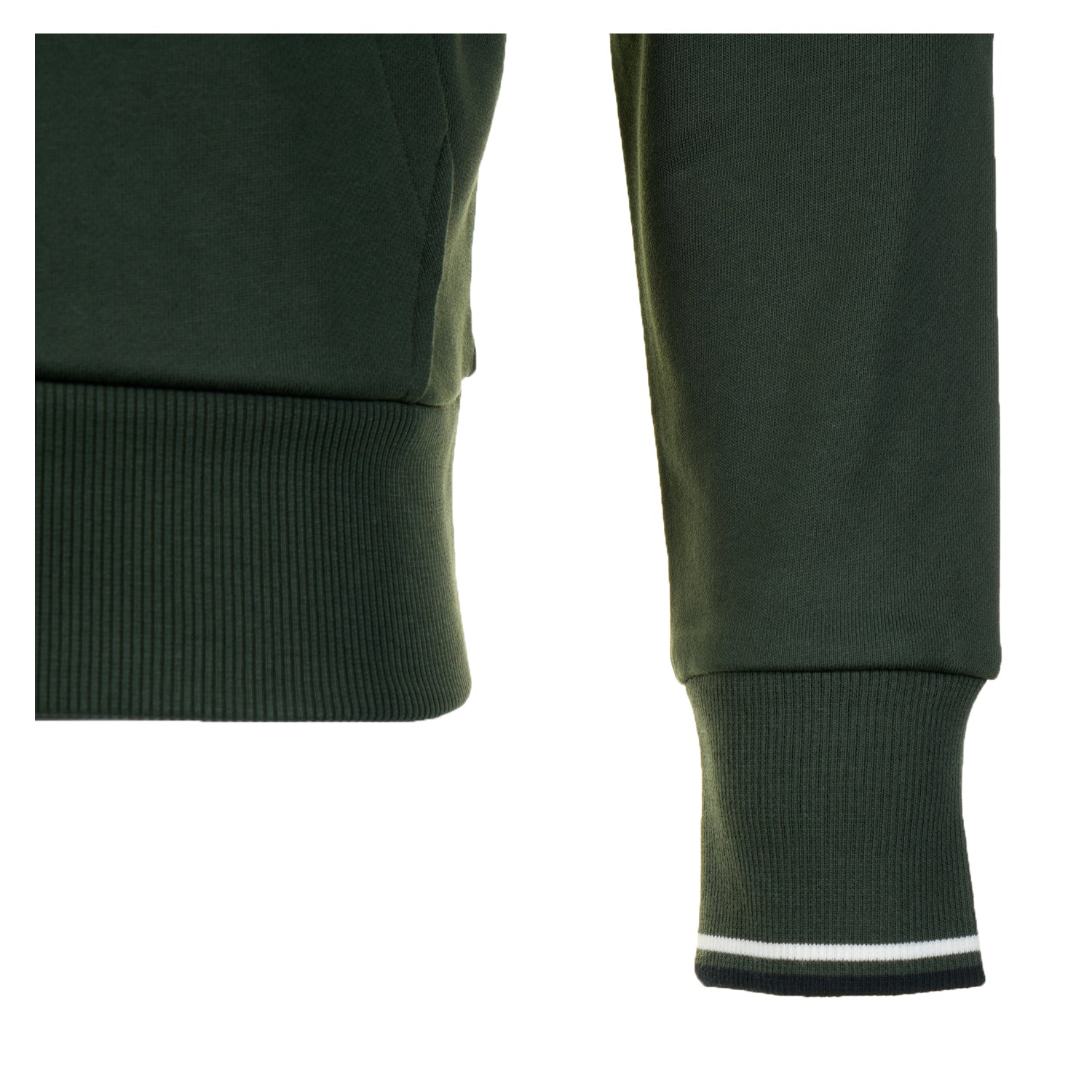 Tipped Hooded Sweatshirt Court Green