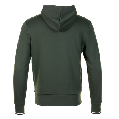 Tipped Hooded Sweatshirt Court Green