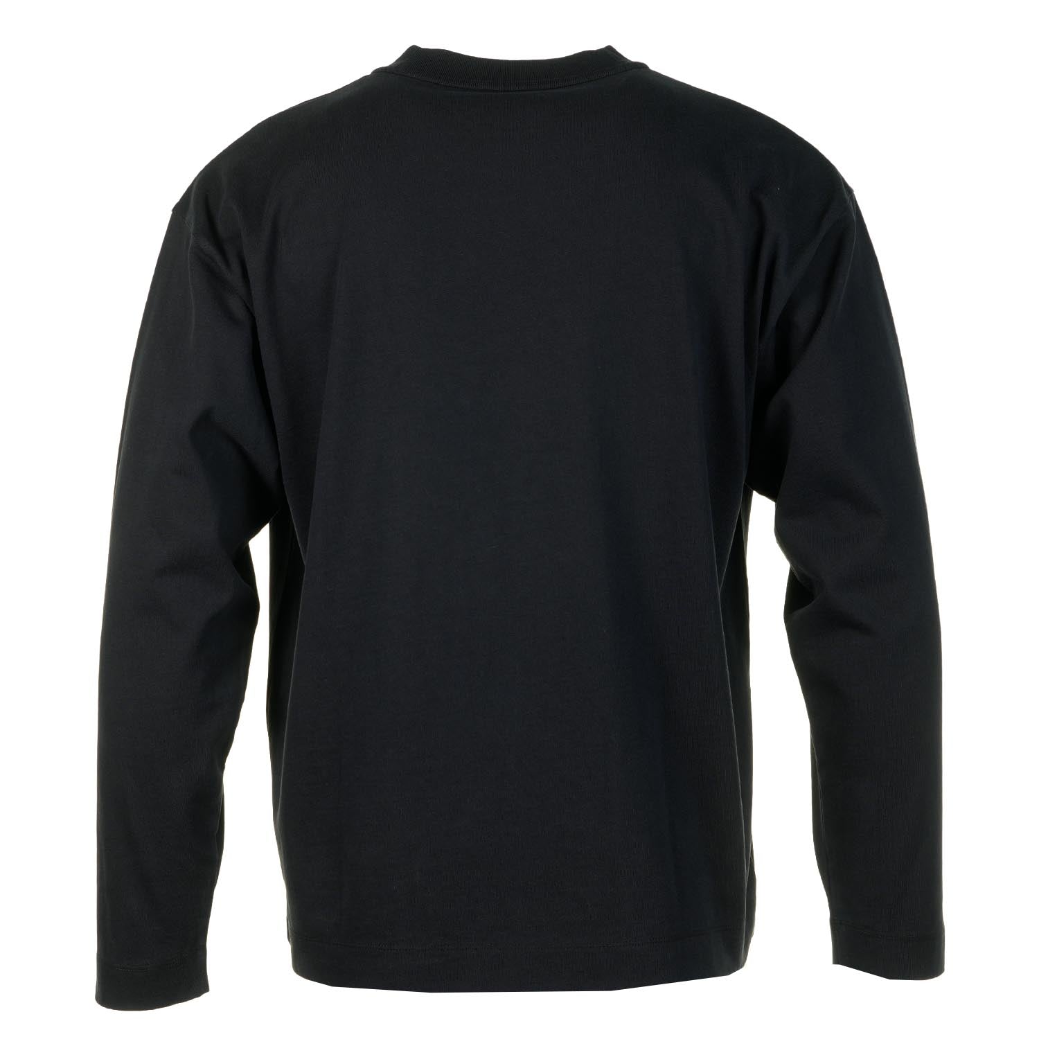 Isefjord Compact Cotton Long Sleeve T Shirt Black