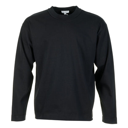 Isefjord Compact Cotton Long Sleeve T Shirt Black