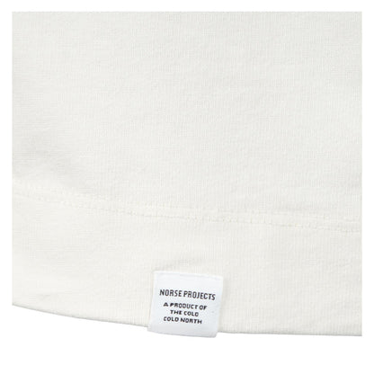 Isefjord Compact Cotton Long Sleeve T Shirt Ecru