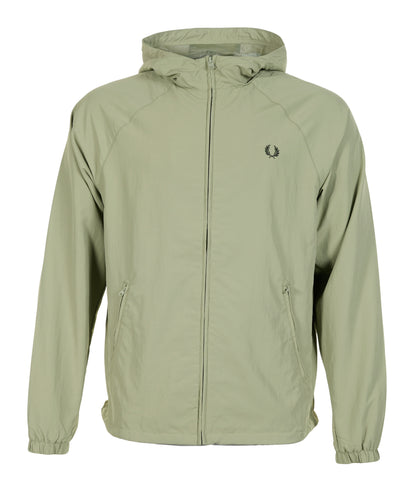 Hooded Taslan Shell Jacket Olive Mint