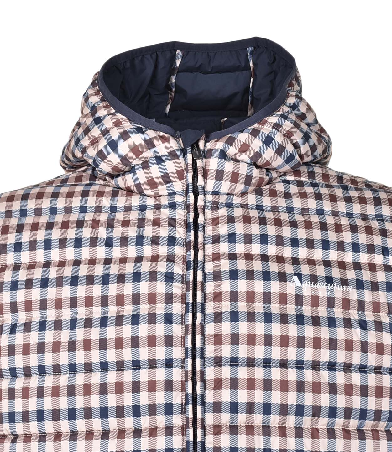 Active Hooded Puffer Jacket Club Check