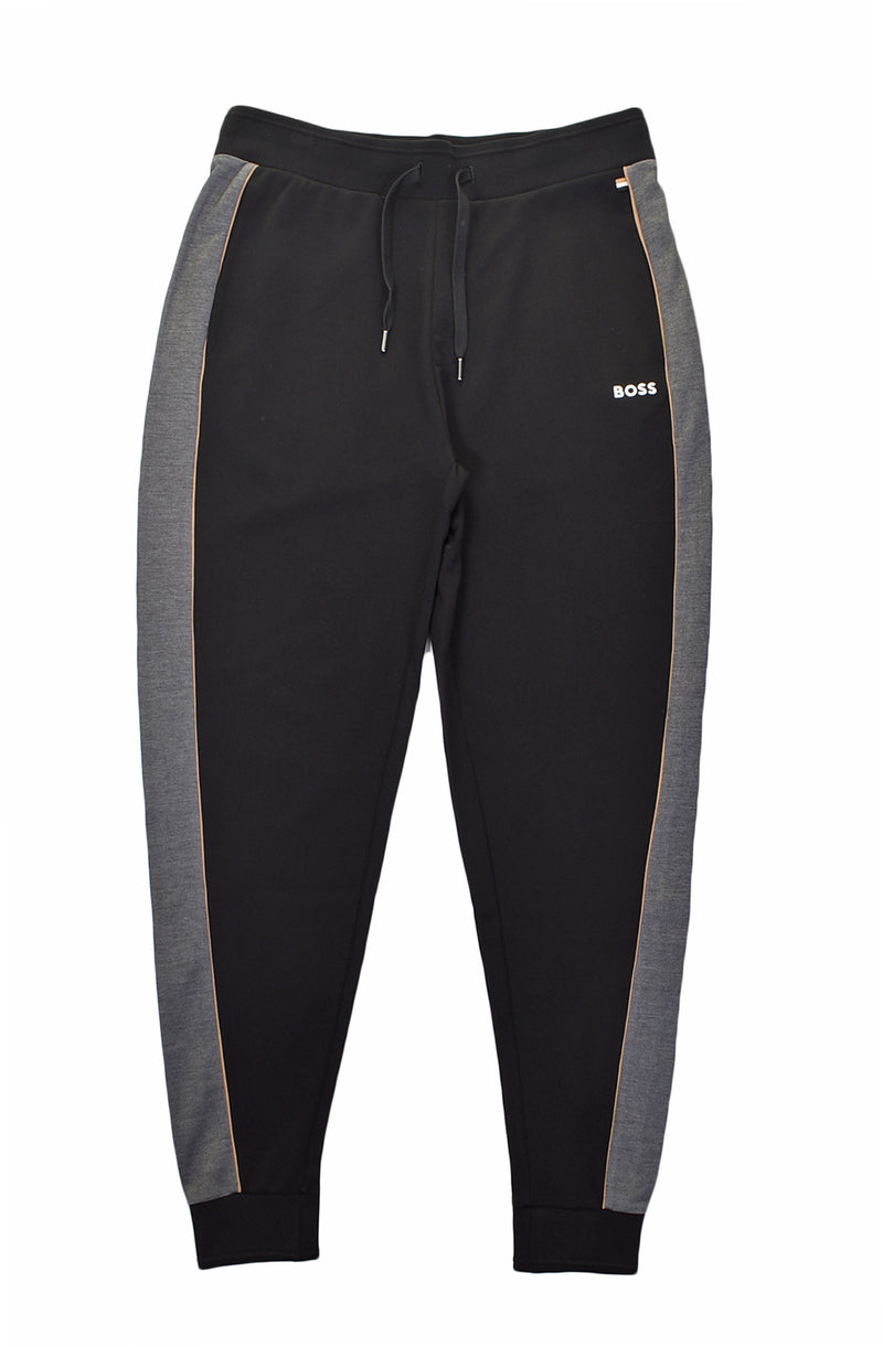Black and sales gold boss joggers