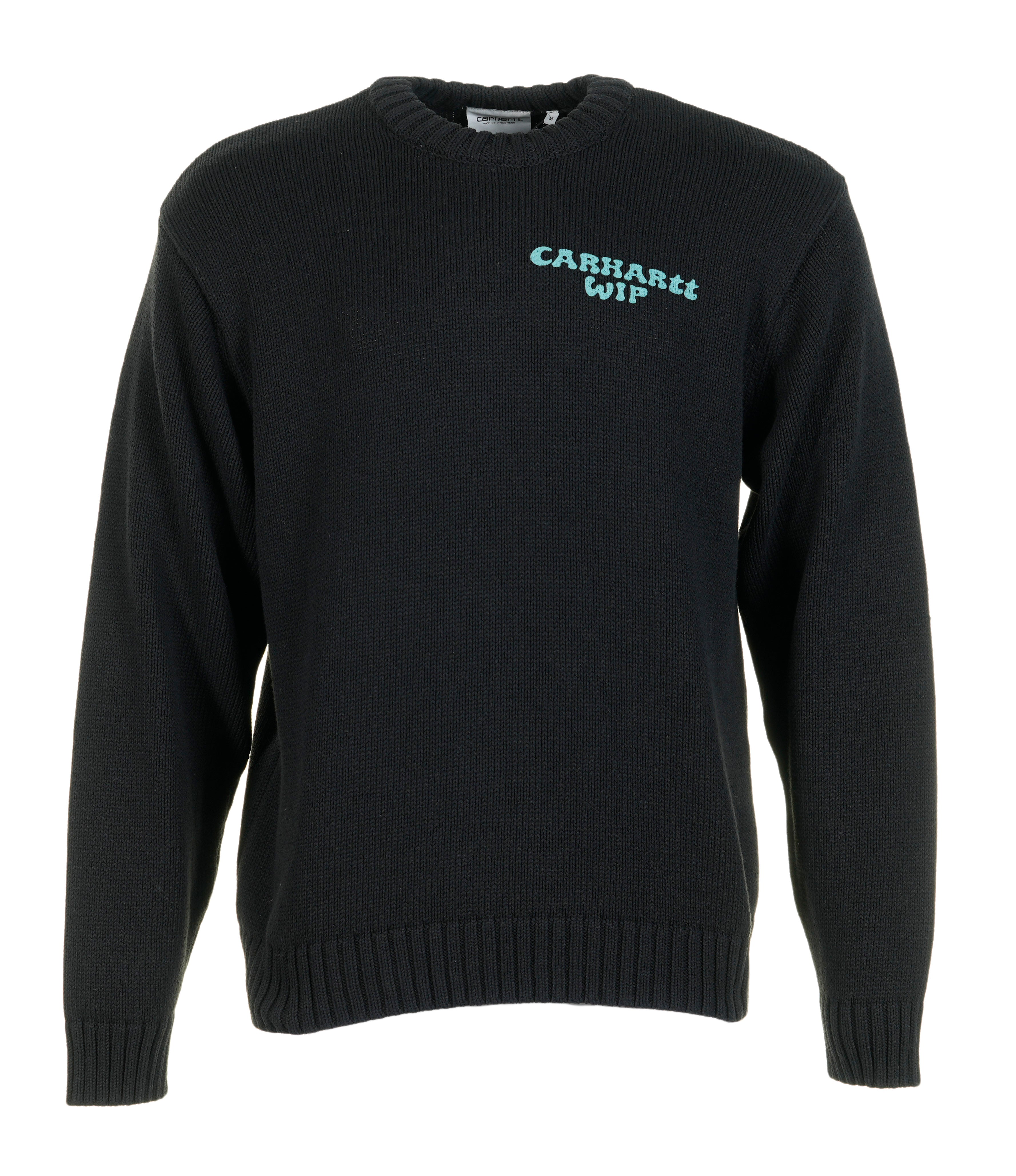 Knitted Helix Sweatshirt Black