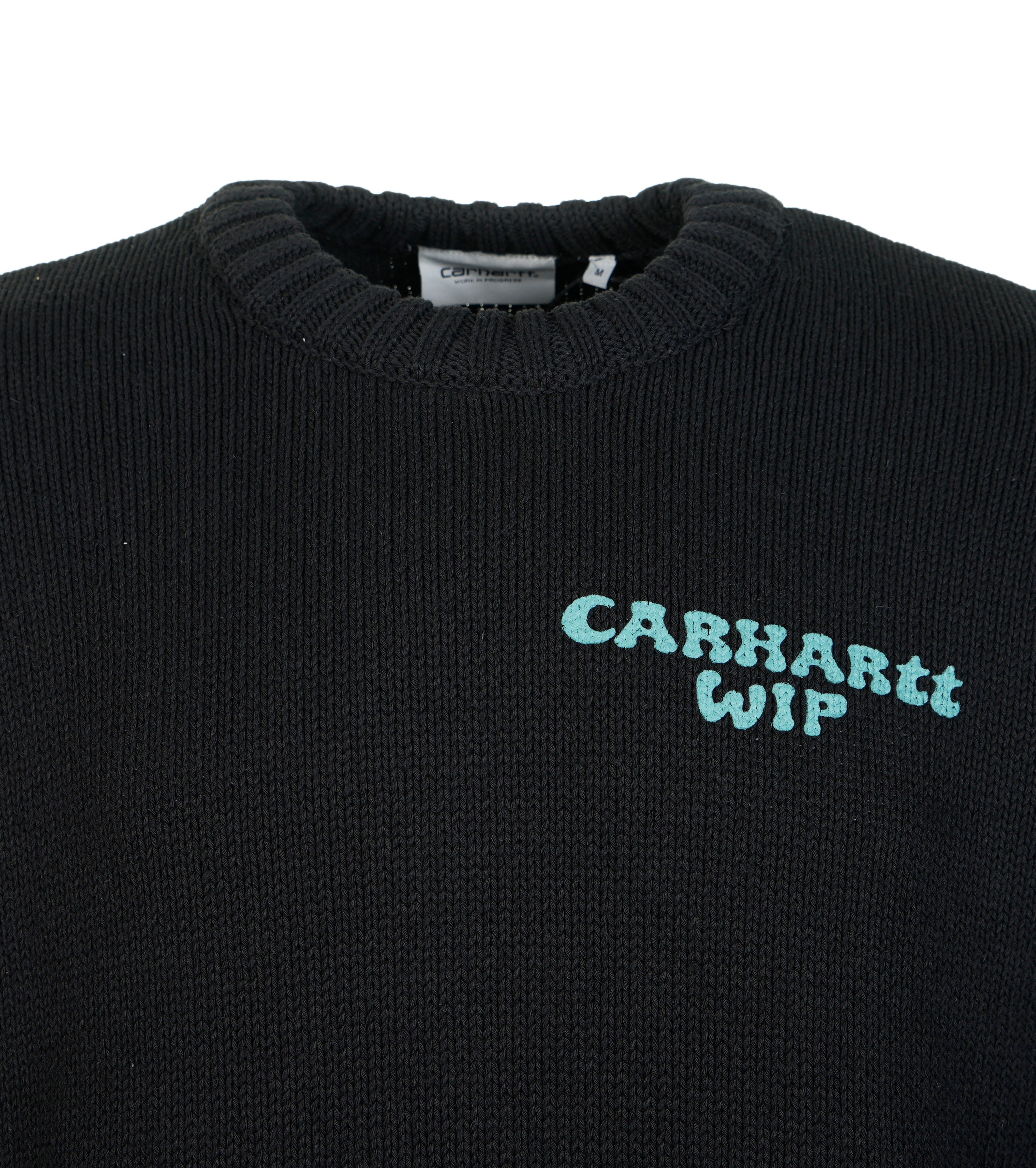 Knitted Helix Sweatshirt Black