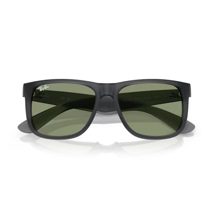 folded pair of Ray-Ban Justin Opal Grey / Green sunglasses