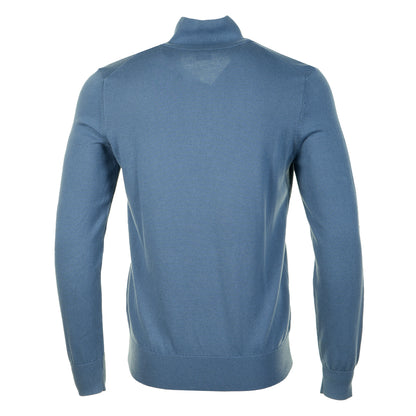 Kanobix Knitted Quarter Zip 495 Open Blue