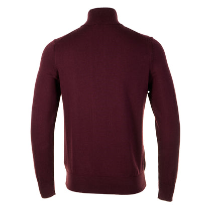 Kanobix Knitted Quarter Zip 604 Dark Red