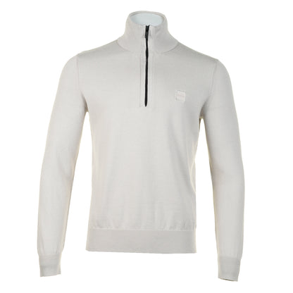 Kanobix Knitted Quarter Zip 070 Open Grey