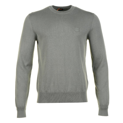 Boss Orange Kanovano Knitted Jumper 076 Open Grey