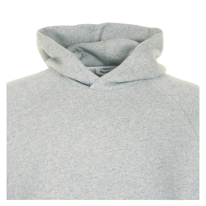 Kerid Relaxed Cotton Wool Hoodie Grey Melange