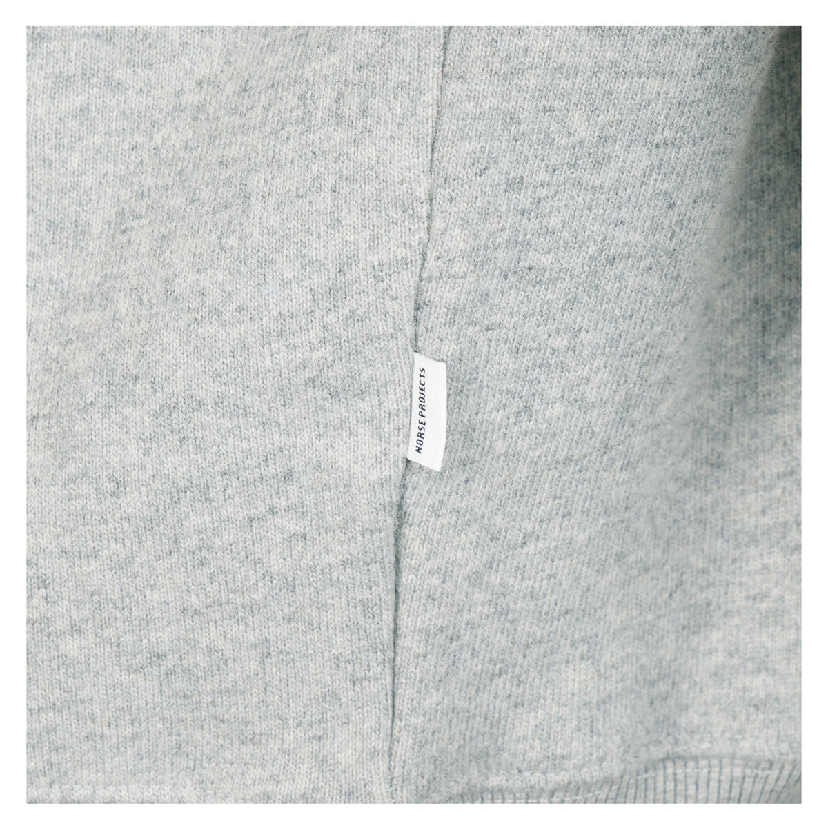 Kerid Relaxed Cotton Wool Hoodie Grey Melange