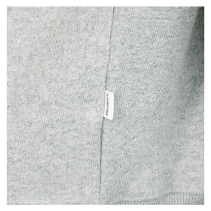 Kerid Relaxed Cotton Wool Hoodie Grey Melange