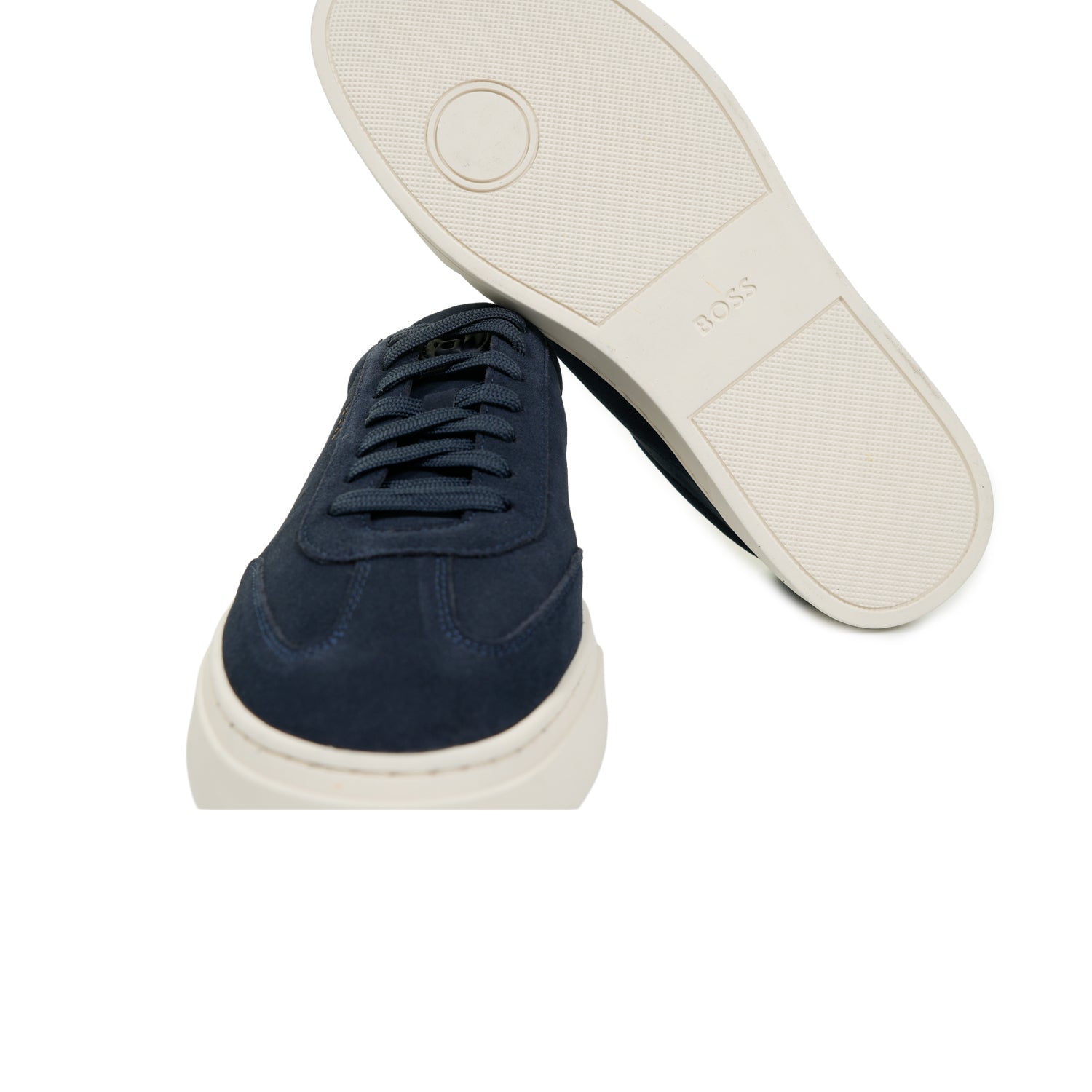 Kieran Tenn Suede Trainers Dark Blue