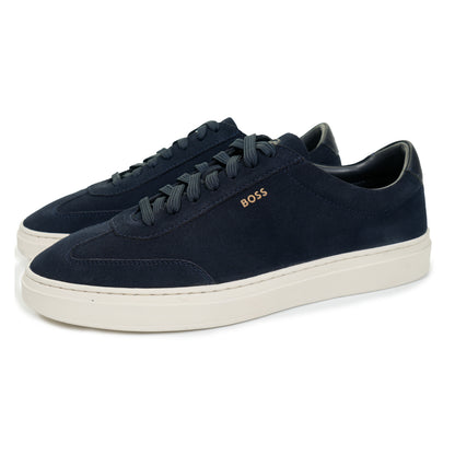 Kieran Tenn Suede Trainers Dark Blue