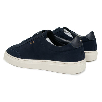 Kieran Tenn Suede Trainers Dark Blue