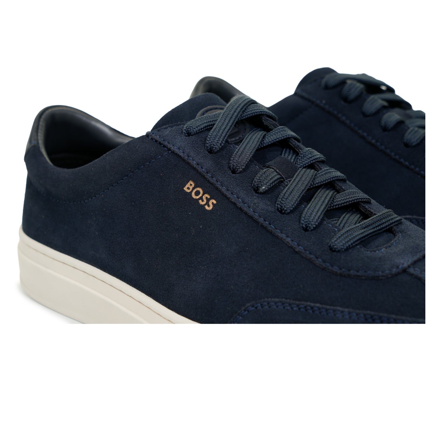 Kieran Tenn Suede Trainers Dark Blue