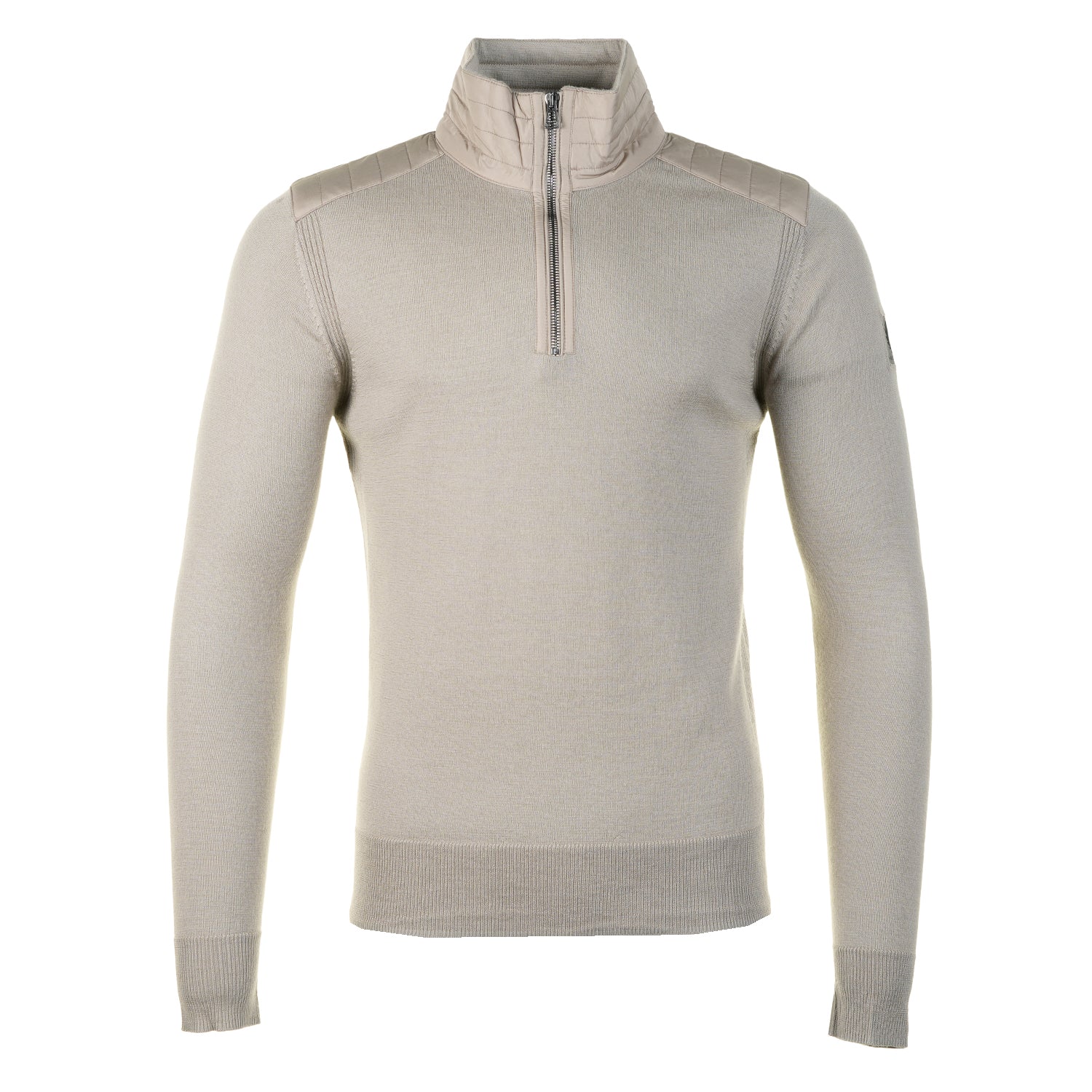 Belstaff Kilmington Quarter Zip Dark Sand