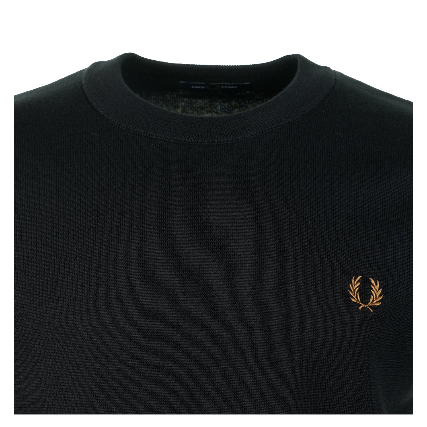 Short Sleeve Knitted Cotton T Shirt Black